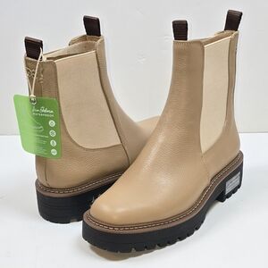 Sam Edelman Laguna Lug Sole Weatherproof Leather Boots Sz.8 Gorpcore Utility